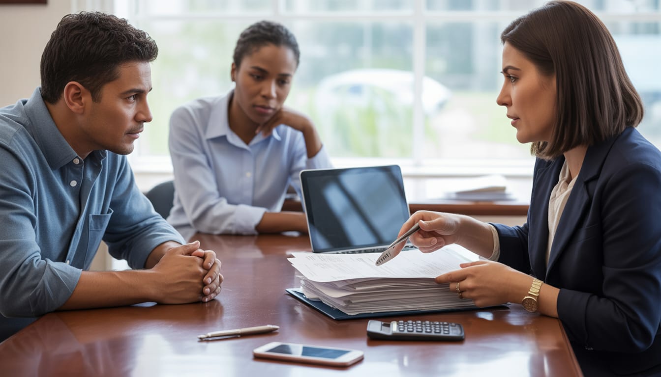 Trabalhador lendo convenção coletiva e calculando direitos trabalhistas