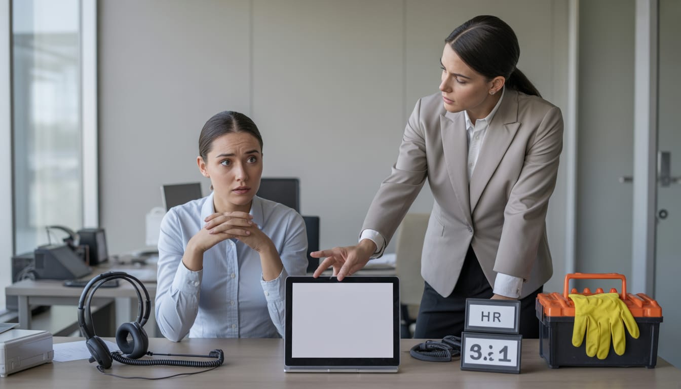 Trabalhador analisando mudança de função sem aviso e direitos trabalhistas