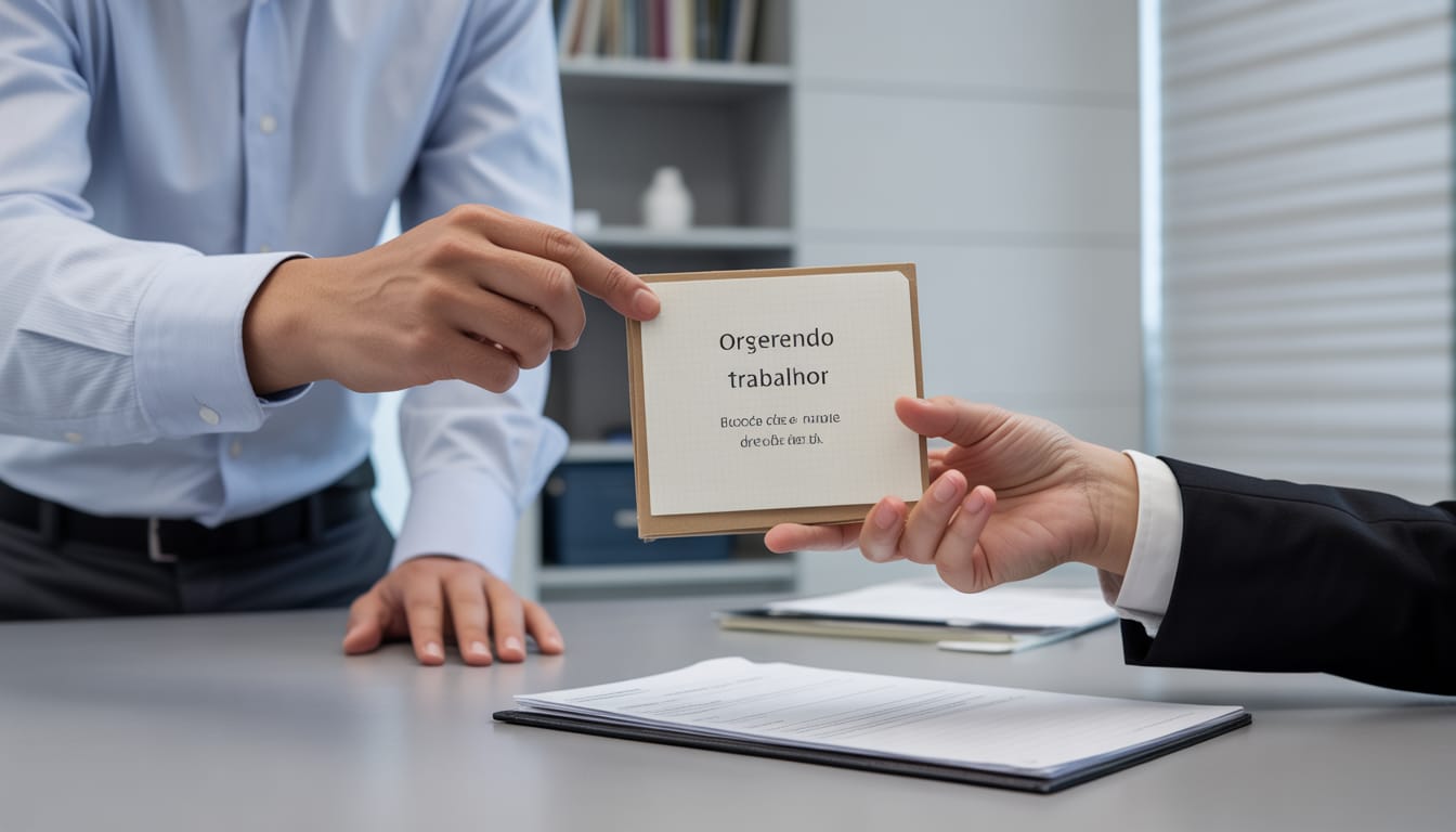 Carteira de Trabalho (CTPS) com documentos de rescisão e calculadora de verbas trabalhistas