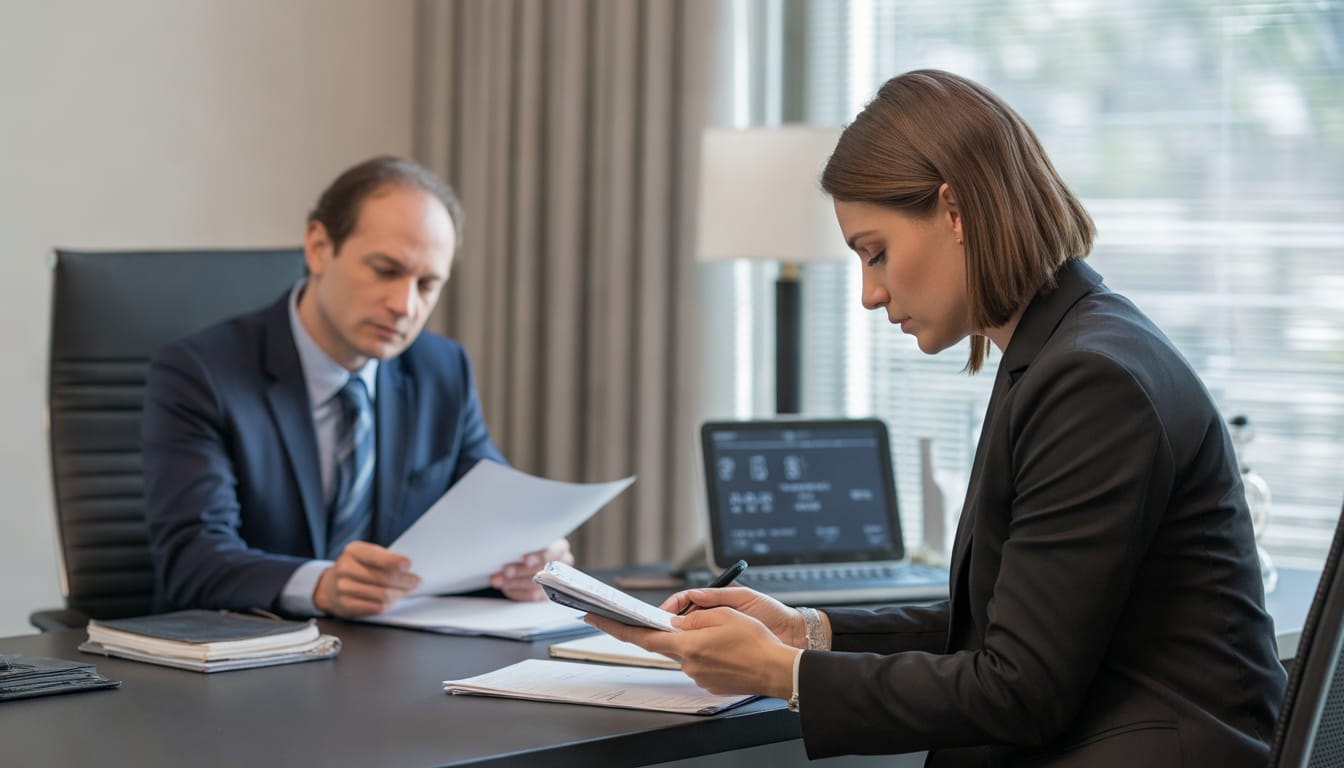 Calculadora e folha de ponto indicando horas extras acumuladas no contrato de trabalho